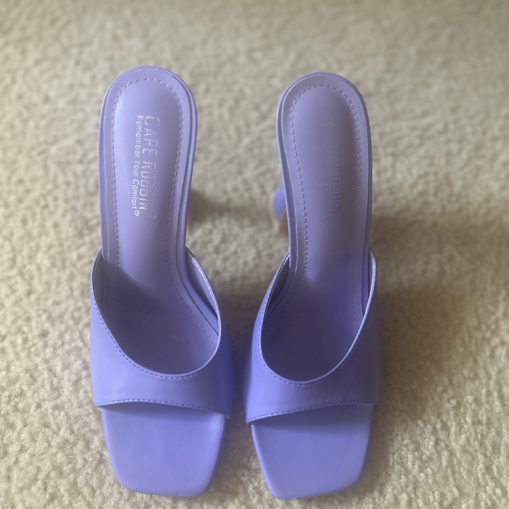 Cape Robbin Purple Mules Lightweight Foam Slip-On